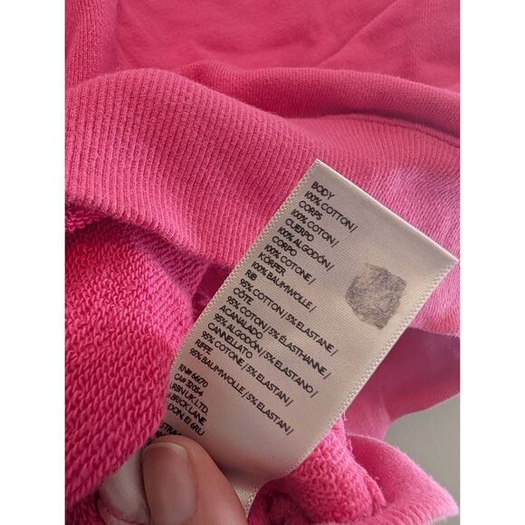 NWOT Anthropologie Jordan Nickson Bisou Bisou Sweatshirt Pink French Size XS - Picture 5 of 5